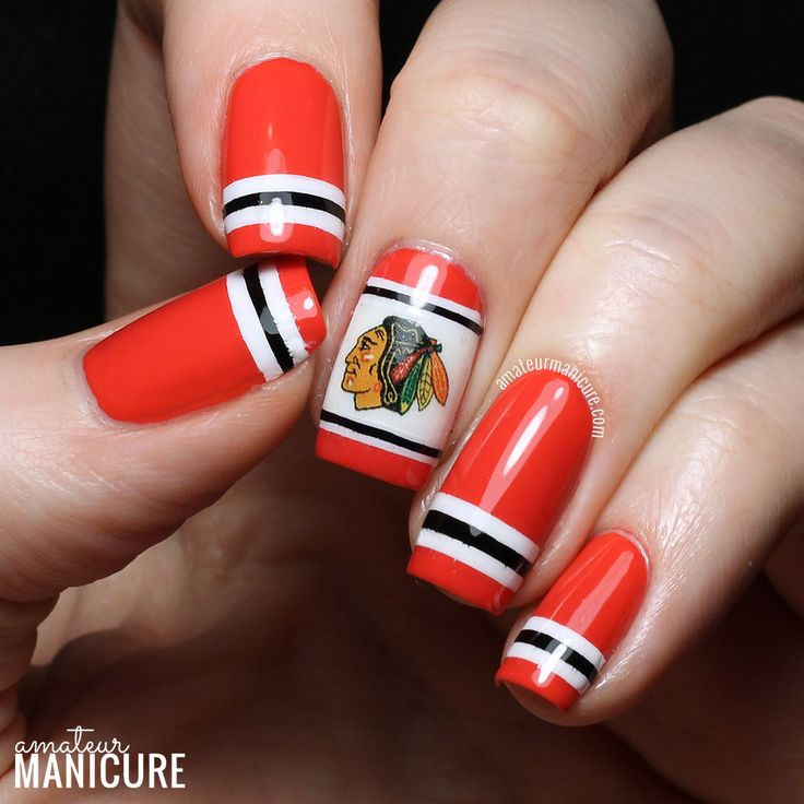 Nail Art Chicago
 11 best Hawks Nails images on Pinterest