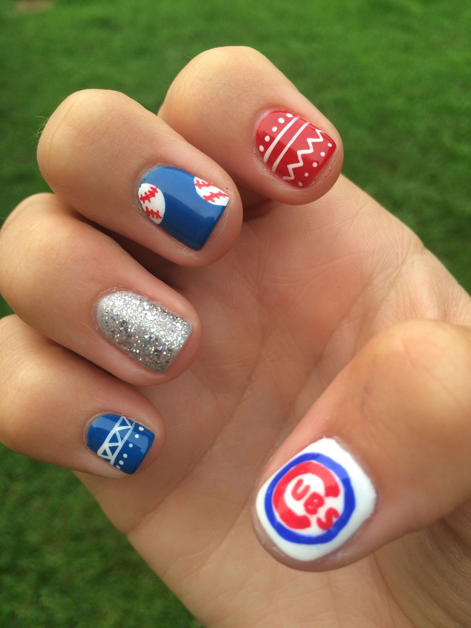 Nail Art Chicago
 Chicago Cubs nail art gocubs cubsnails chicagocubs