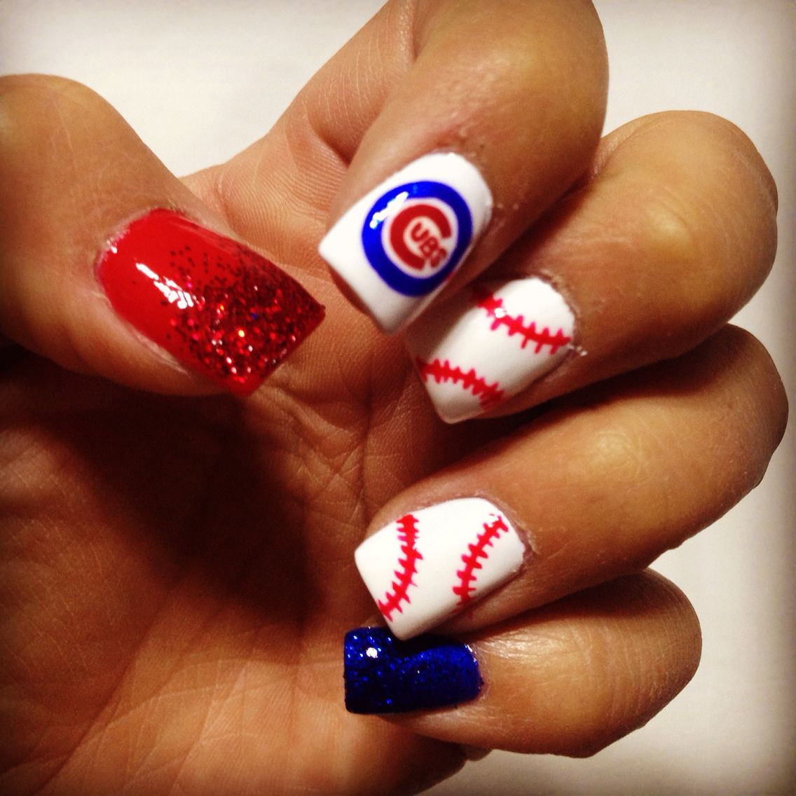 Nail Art Chicago
 Chicago Cubs nails in 2019