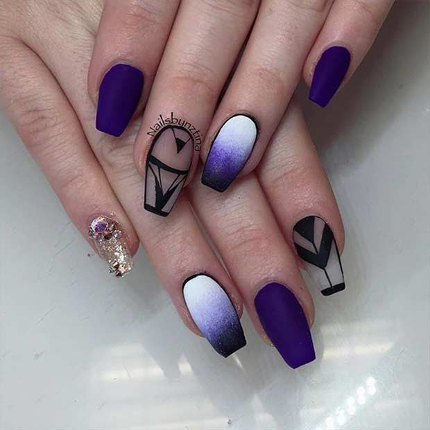 Nail Art Coffin Shape
 31 Trendy Nail Art Ideas for Coffin Nails