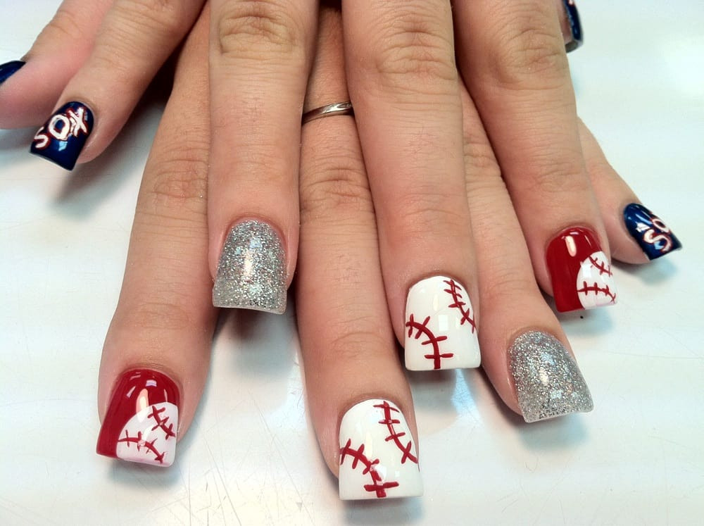 Nail Art School Near Me
 Take me out to the ball game duck feet nails