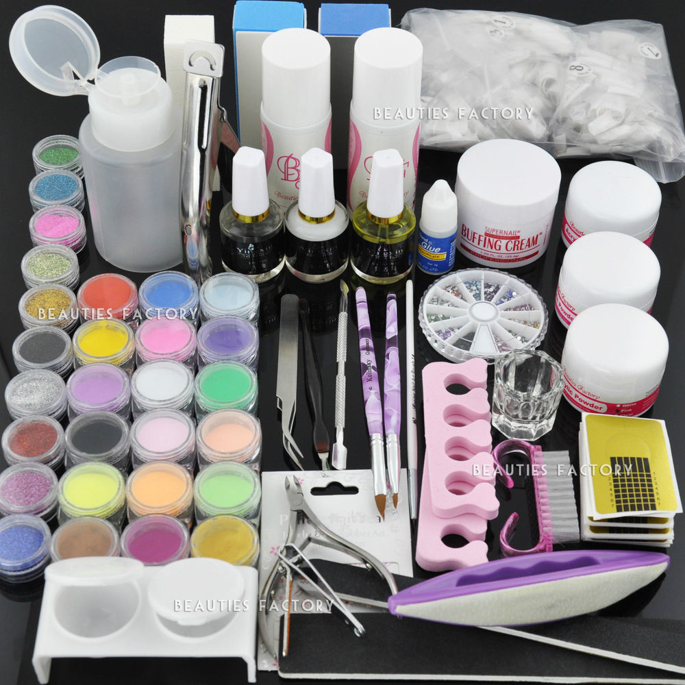 Nail Art Sets
 BF Acrylic Powder Nail Art Kit UV Gel Manicure DIY Tips