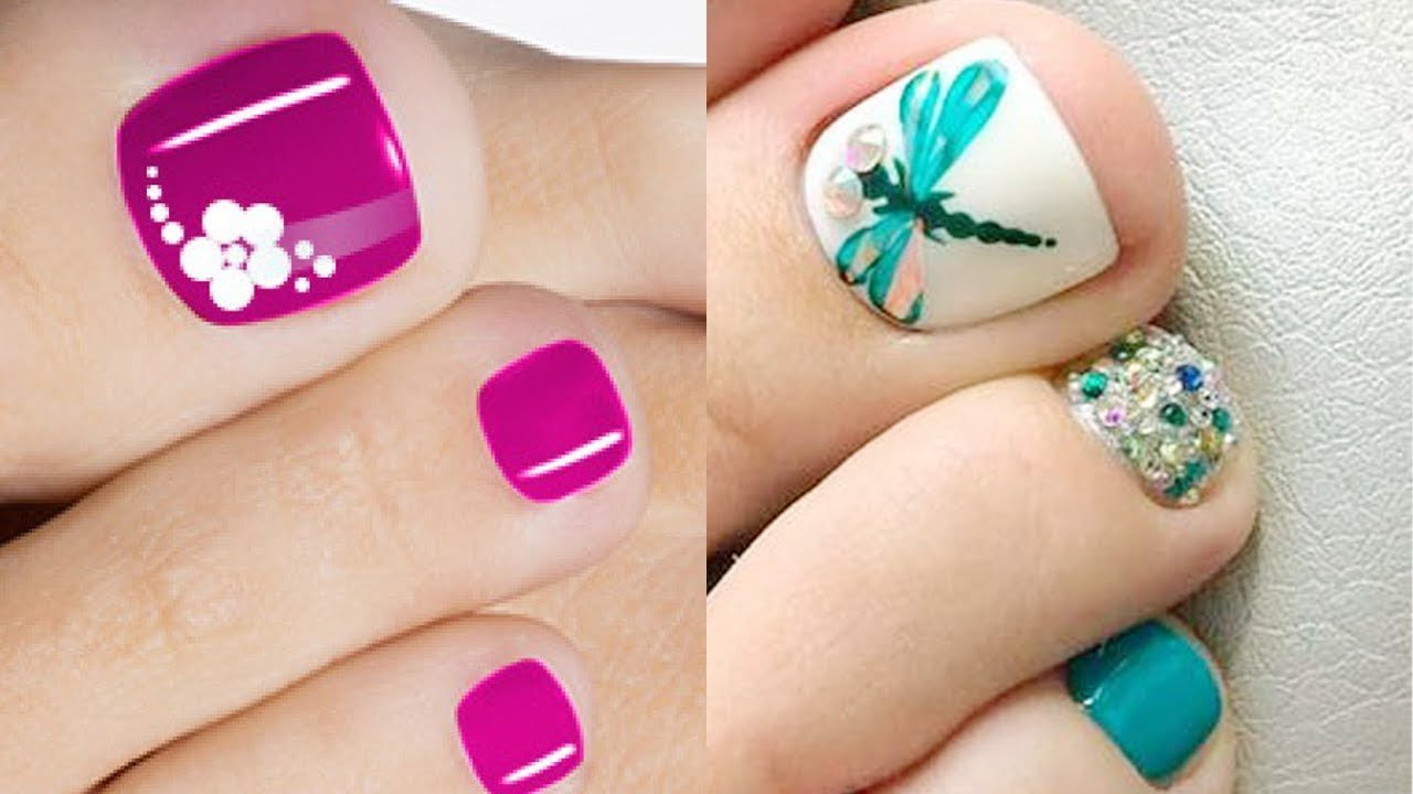 Nail Art Site:youtube.com
 TOP 20 Toe Nail Art Designs pilation You Need To Try