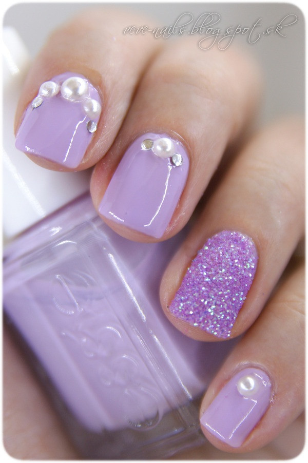 Nail Art With Gems
 33 Amazing Nail Art Ideas with Rhinestones Gems Pearls