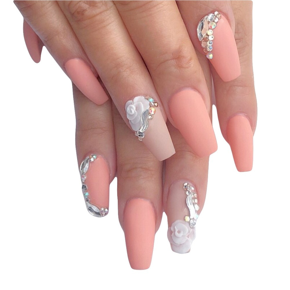 Nail Art With Gems
 50 designs flat glitter AB color nail art rhinestones gems