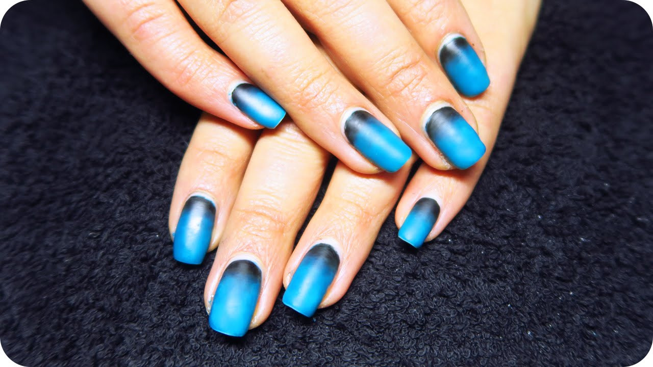 Nail Colors Ideas
 Matte Ombre nails with Gel Polish How to Gel Nails at