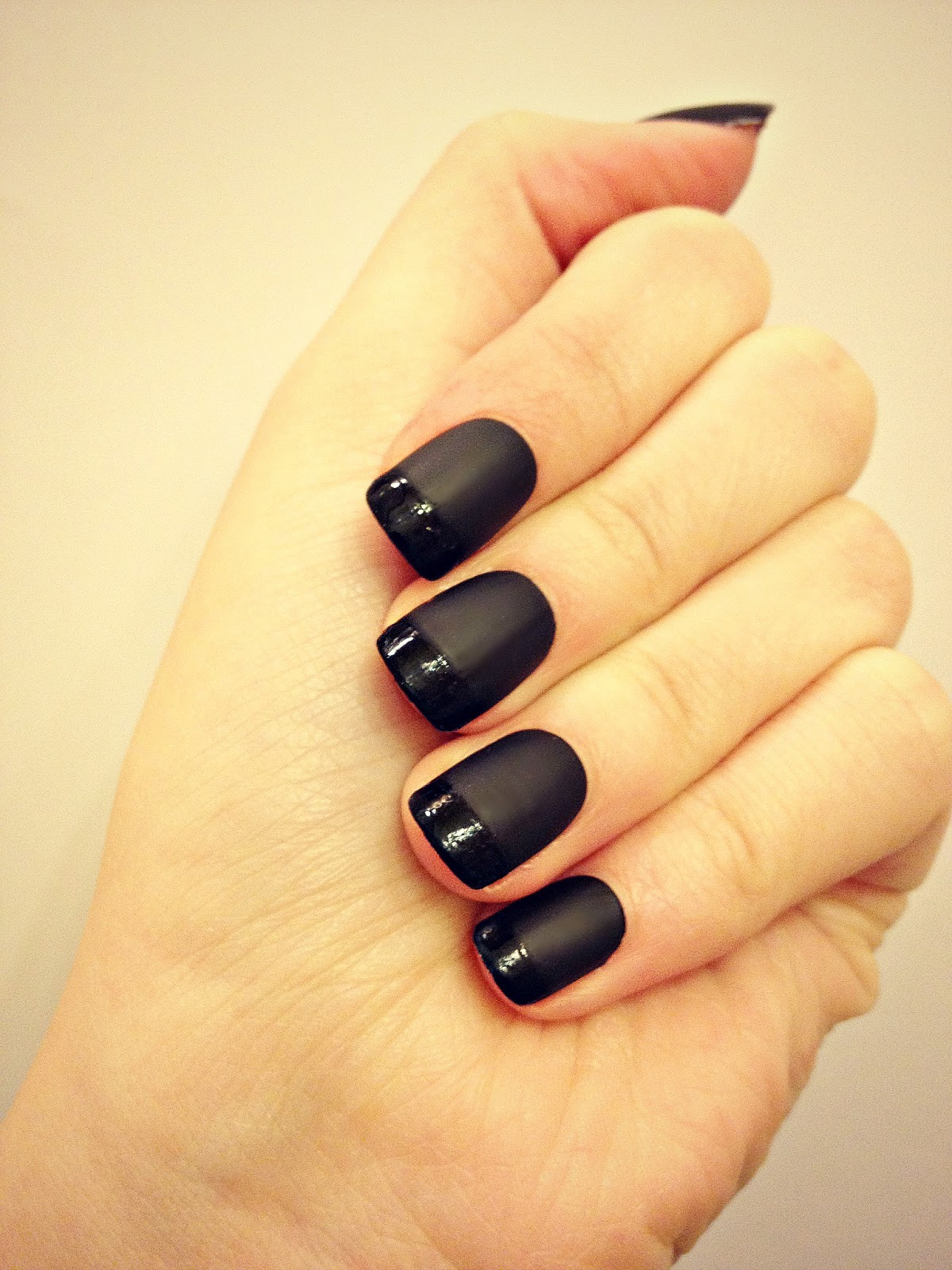 Nail Colors Ideas
 Sybella Nails black matte manicure nails