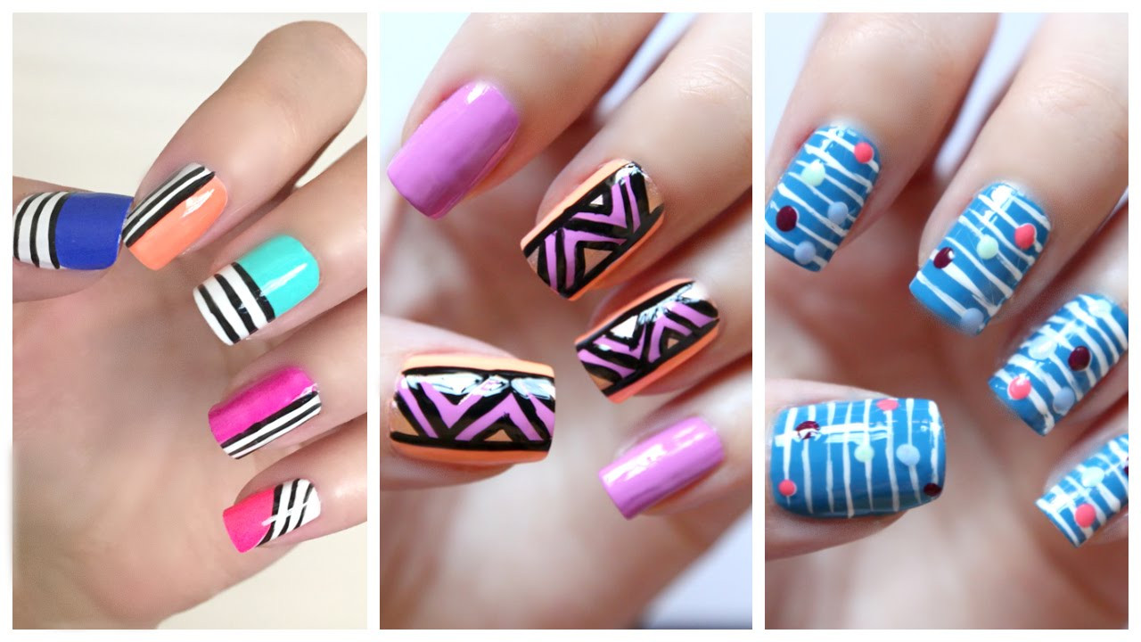 Nail Designs For Beginners
 Easy Nail Art For Beginners 20