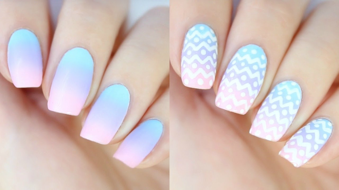 Nail Designs For Easter
 EASY Ombré Nails for Easter