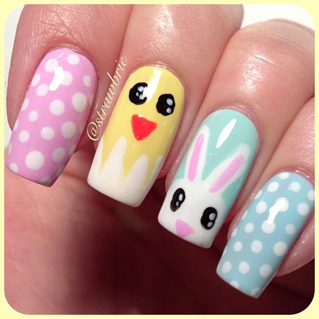 Nail Designs For Easter
 32 Cute Nail Art Designs for Easter
