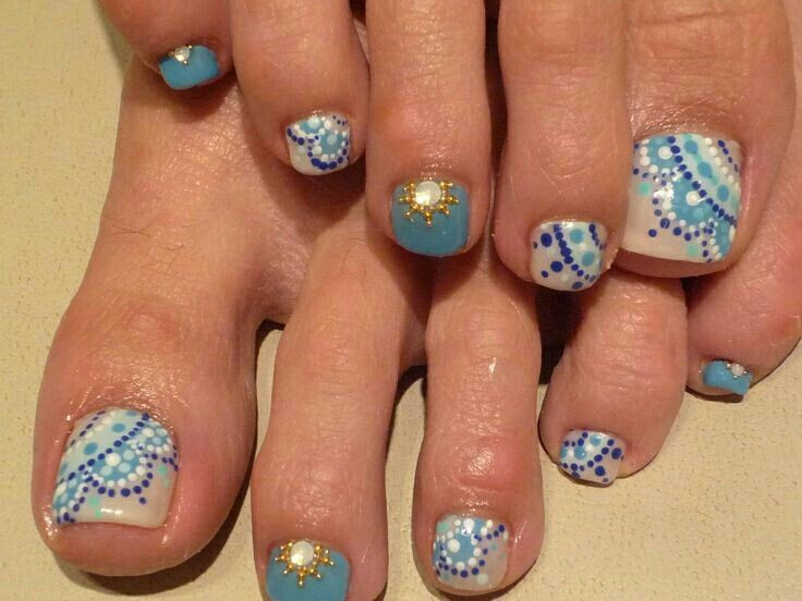 Nail Designs For Feet
 Lovely toes Nail art for toes