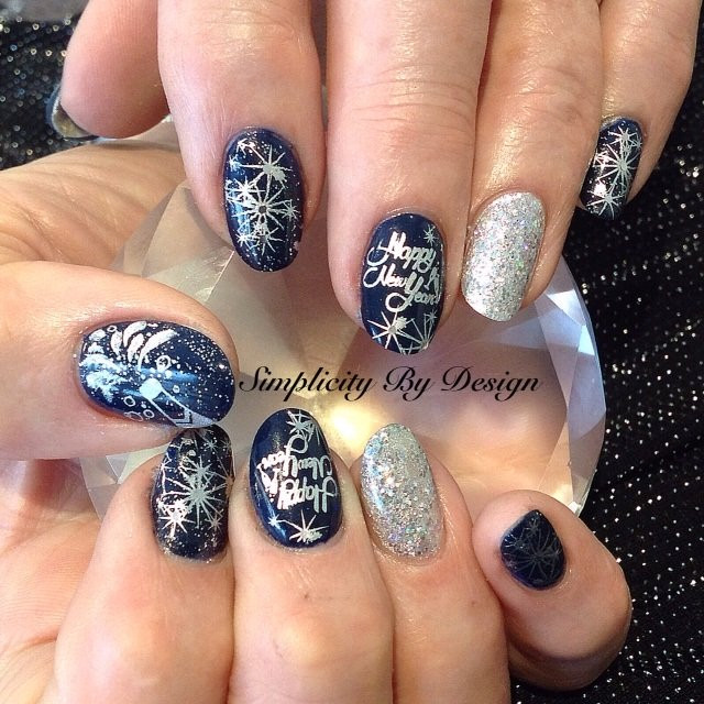Nail Designs For New Years Eve
 Day 365 New Year s Eve Nail Art NAILS Magazine