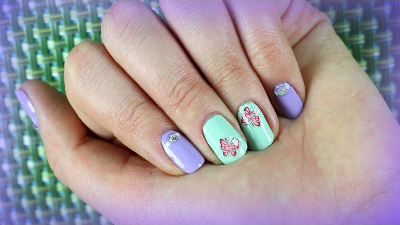Nail Designs For Short Nails
 Nail art designs for Spring Summer for short nails with