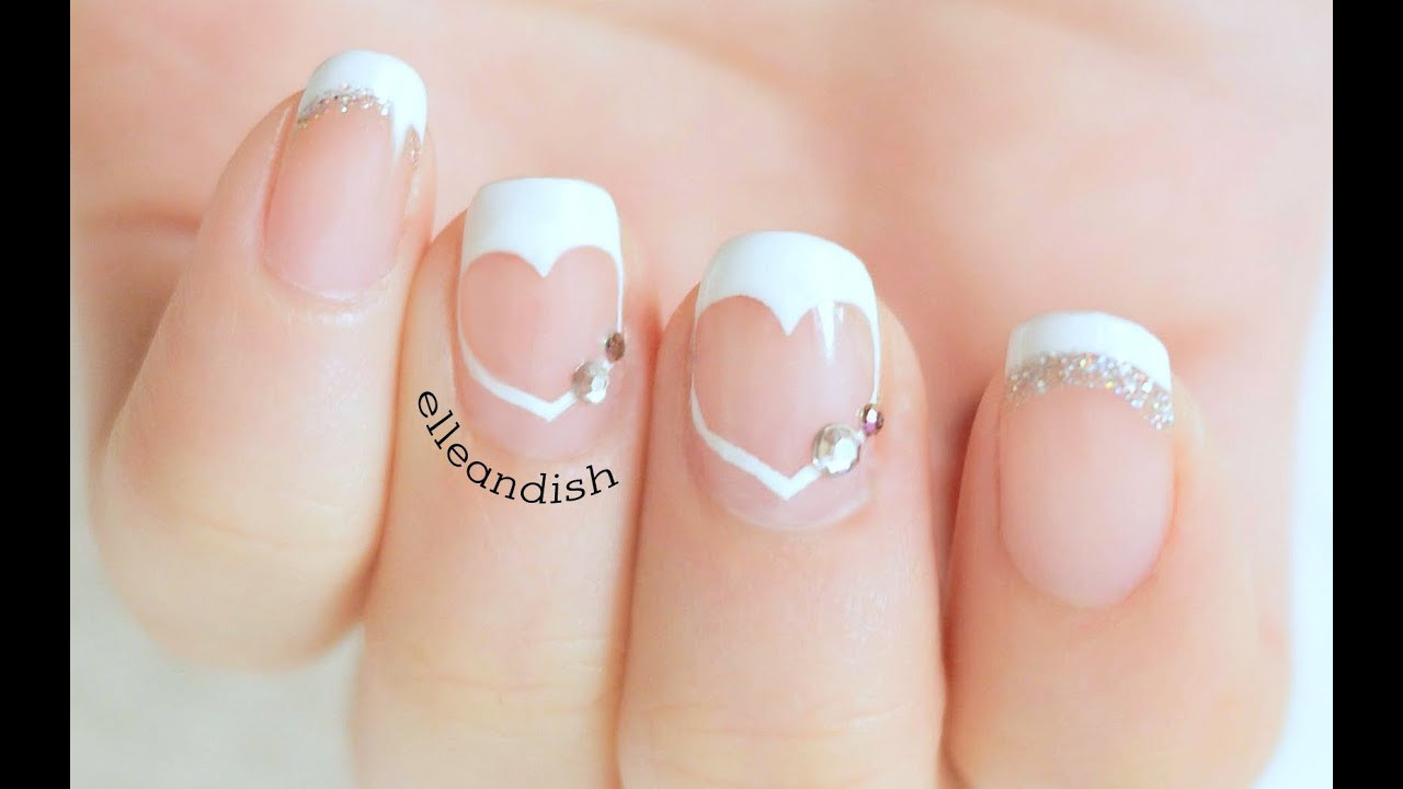 Nail Designs French Tip
 Easy Heart French Tips Negative Space