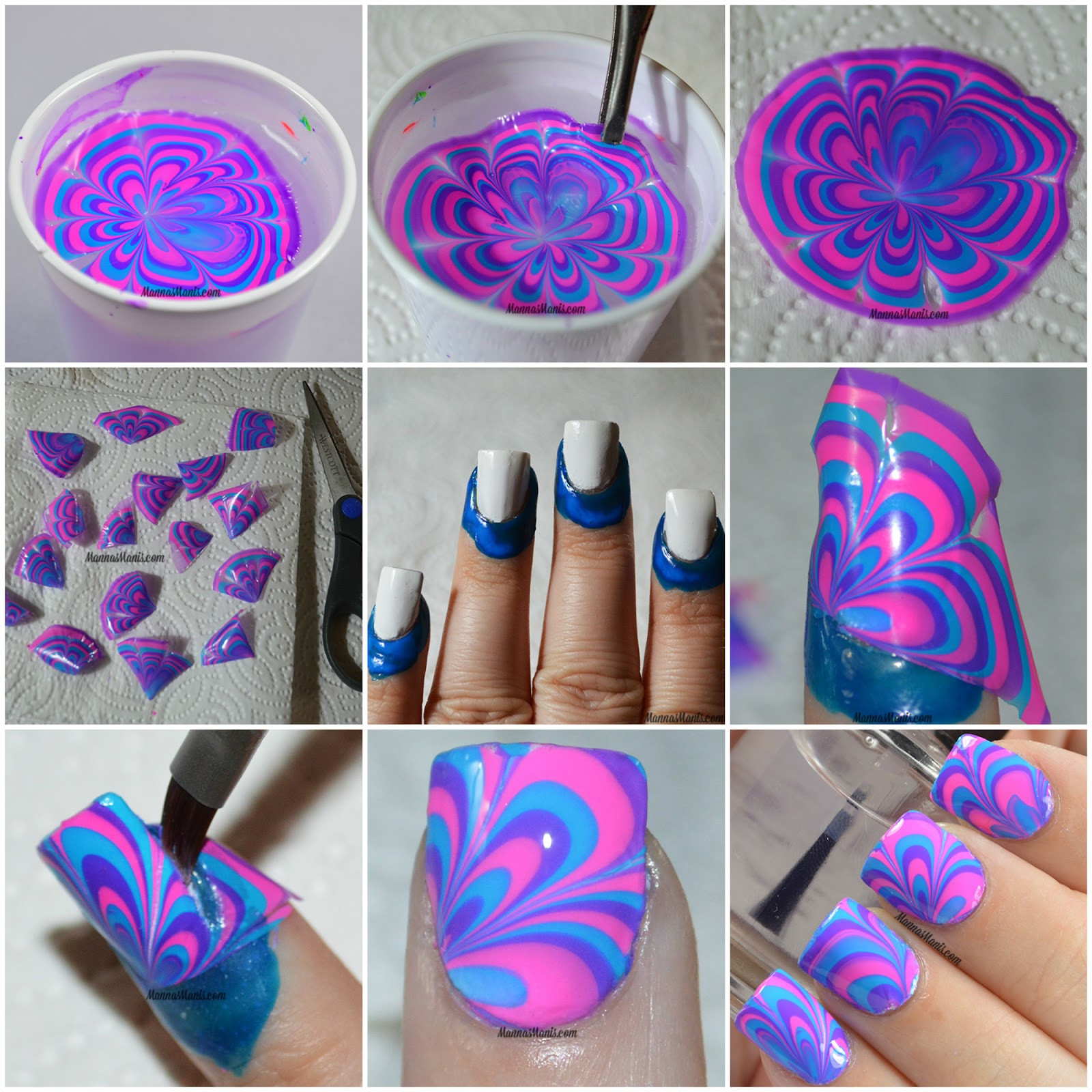 Nail Designs In Water
 No Mess Watermarble Tutorial Manna s Manis