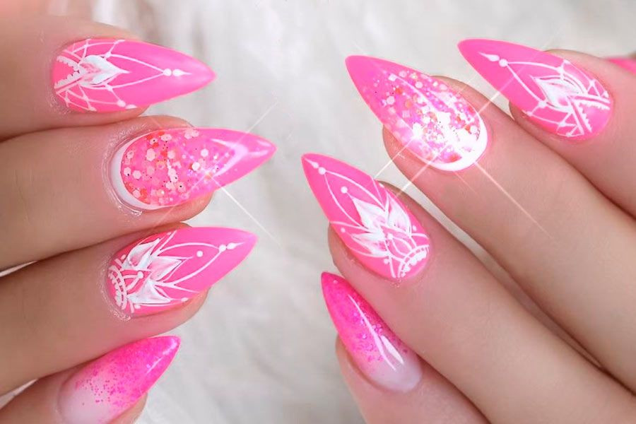 Nail Designs Spring 2020
 34 Pink And White Nails Trends For Spring And Summer 2020