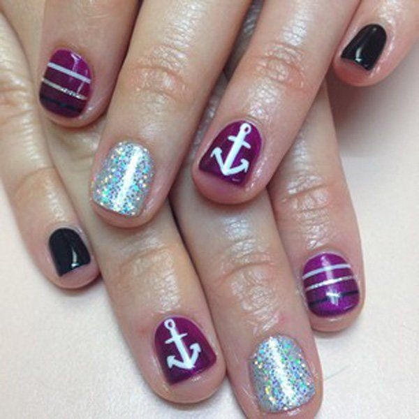 Nail Designs With Anchors
 50 Cool Anchor Nail Art Designs Noted List