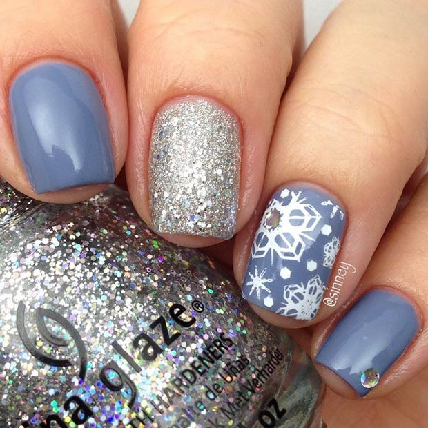 Nail Ideas For Winter
 31 Cute Winter Inspired Nail Art Designs