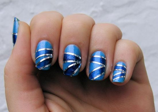 Nail Ideas With Tape
 40 Killer Striping Tape Nail Art Designs