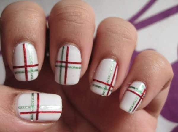 Nail Ideas With Tape
 16 Superb Striping Tape Nail Art Designs