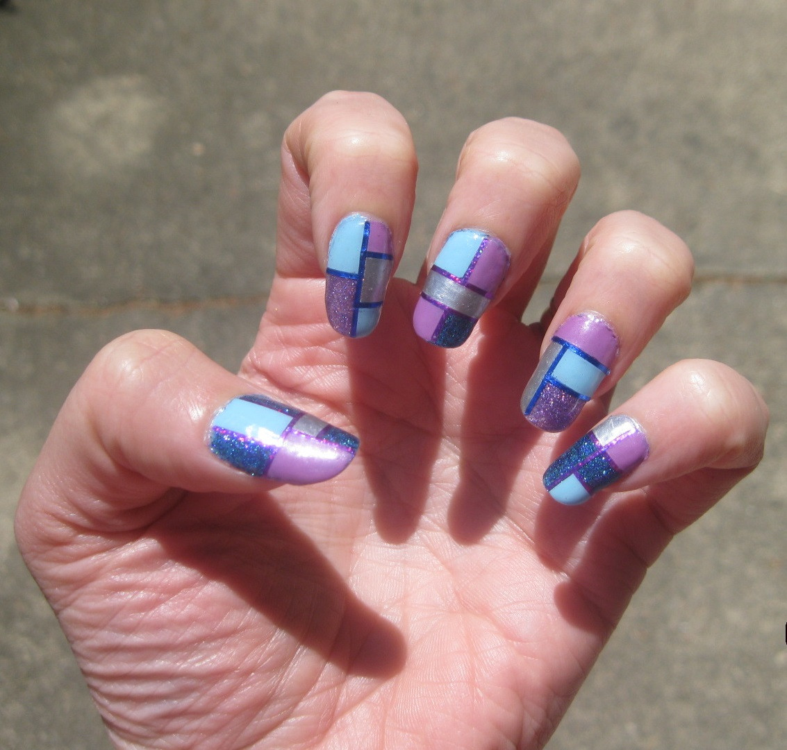 Nail Ideas With Tape
 40 Killer Striping Tape Nail Art Designs