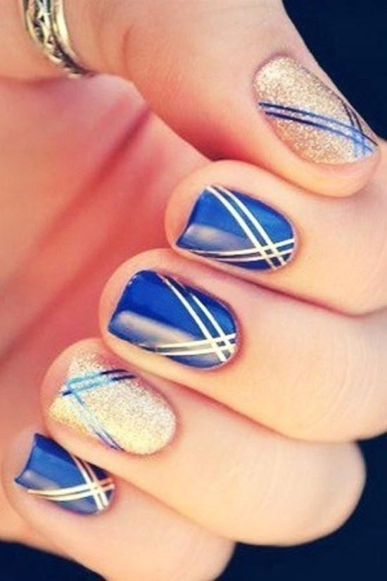 Nail Ideas With Tape
 40 Killer Striping Tape Nail Art Designs