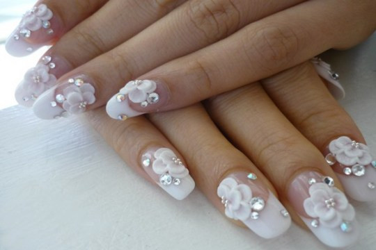 Nail Wedding Designs
 Best White Wedding Nails Ideas & Gels for Brides
