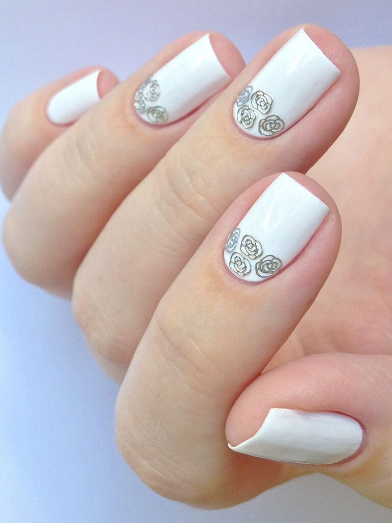 Nails For Weddings
 Wedding Nail Art Manicure Ideas From Pinterest