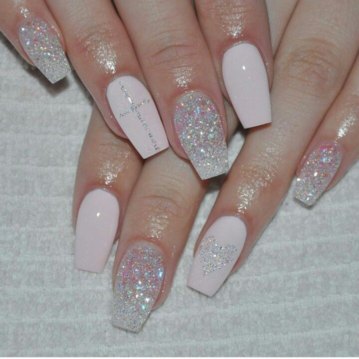 Nails With Silver Glitter
 Pinterest queenvee1 Le Nails