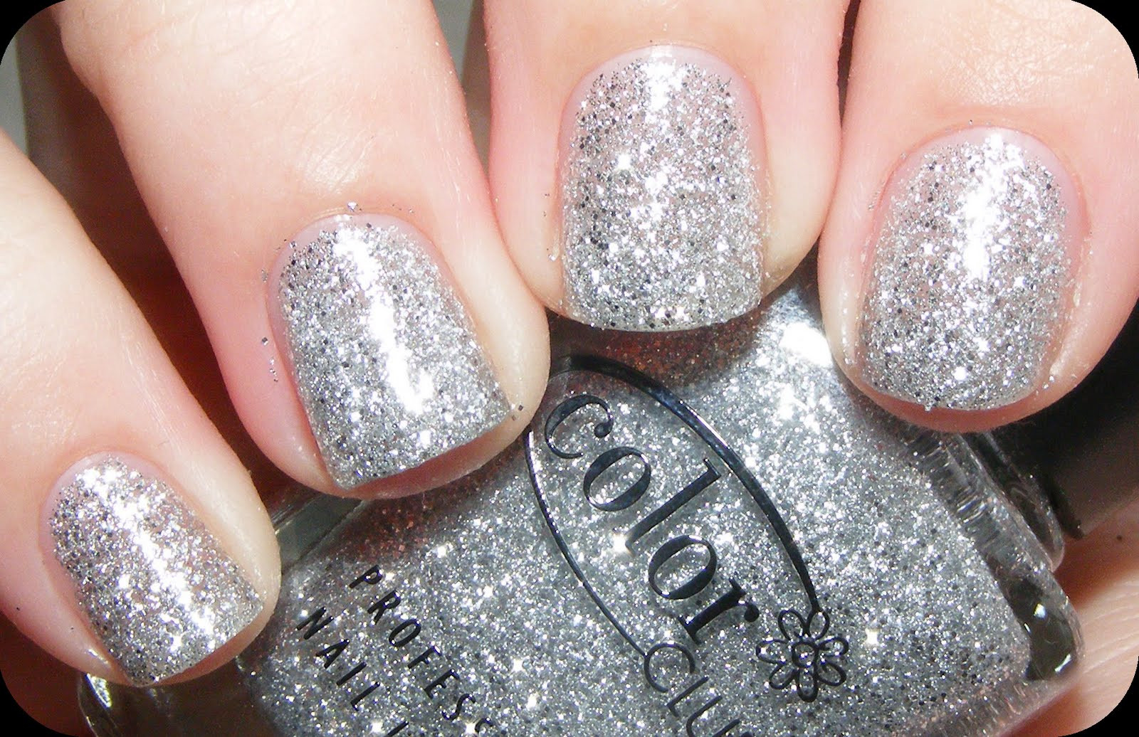 Nails With Silver Glitter
 Color Club Symbol Silver Glitter 15ml Nail Polish 842
