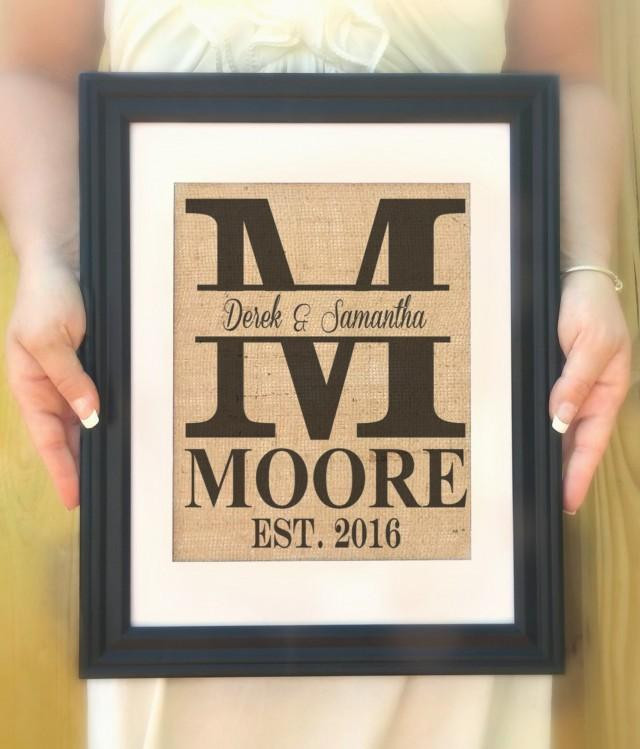 Name A Popular Wedding Gift
 Personalized Last Name Gift Personalized Wedding Gift