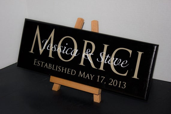 Name A Popular Wedding Gift
 Personalized Wedding Gifts Last Name Signs by