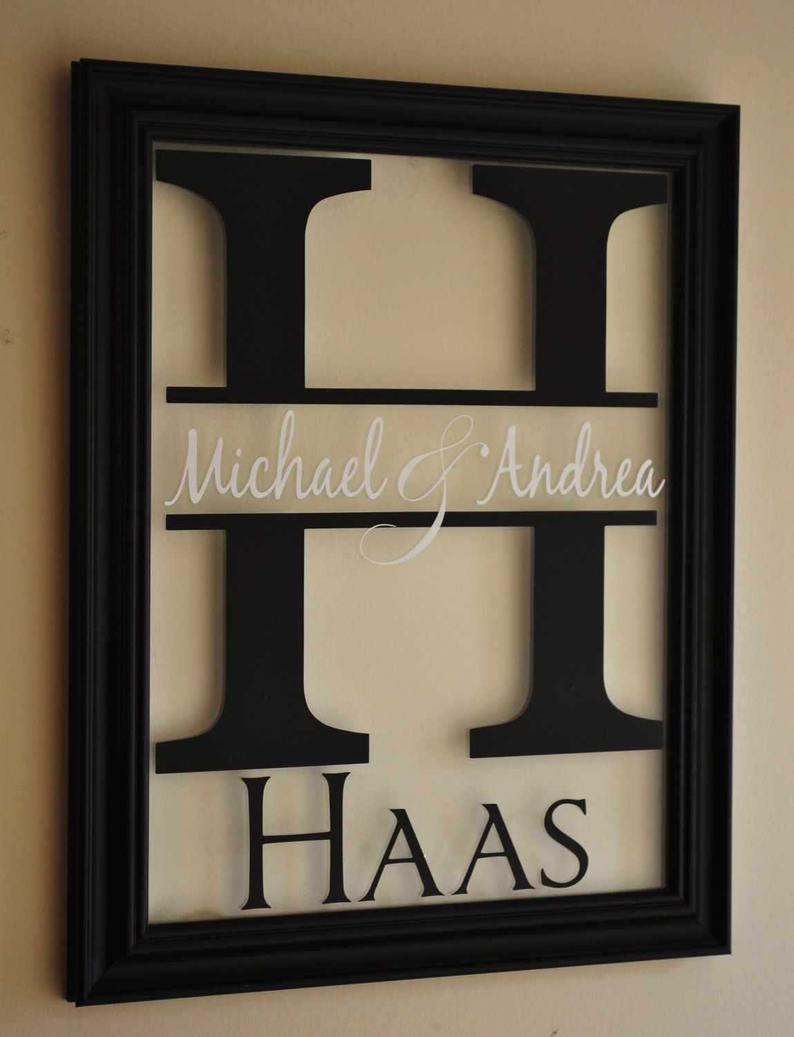 Name A Popular Wedding Gift
 Personalized Family Name Sign Picture Frame Wall Sign
