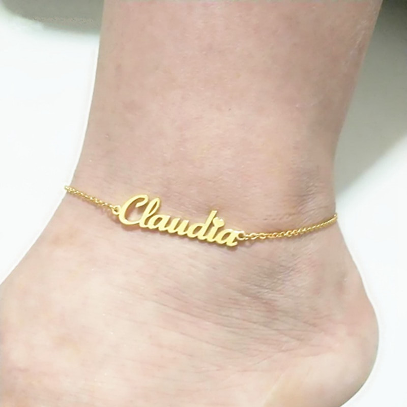 Name Anklet
 Custom Name Anklet Personalized Jewelry Customized