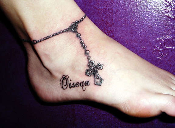 Name Anklet
 Anklet Tattoos Designs Ideas and Meaning
