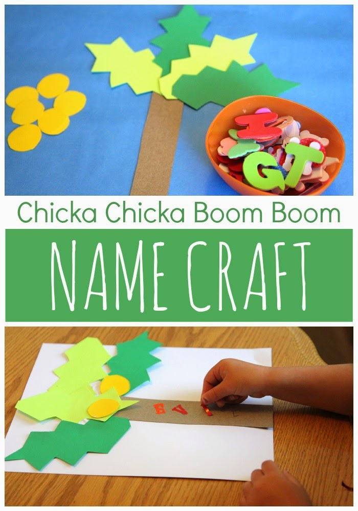 Name Crafts For Kids
 Toddler Approved Chicka Chicka Boom Boom Name Craft
