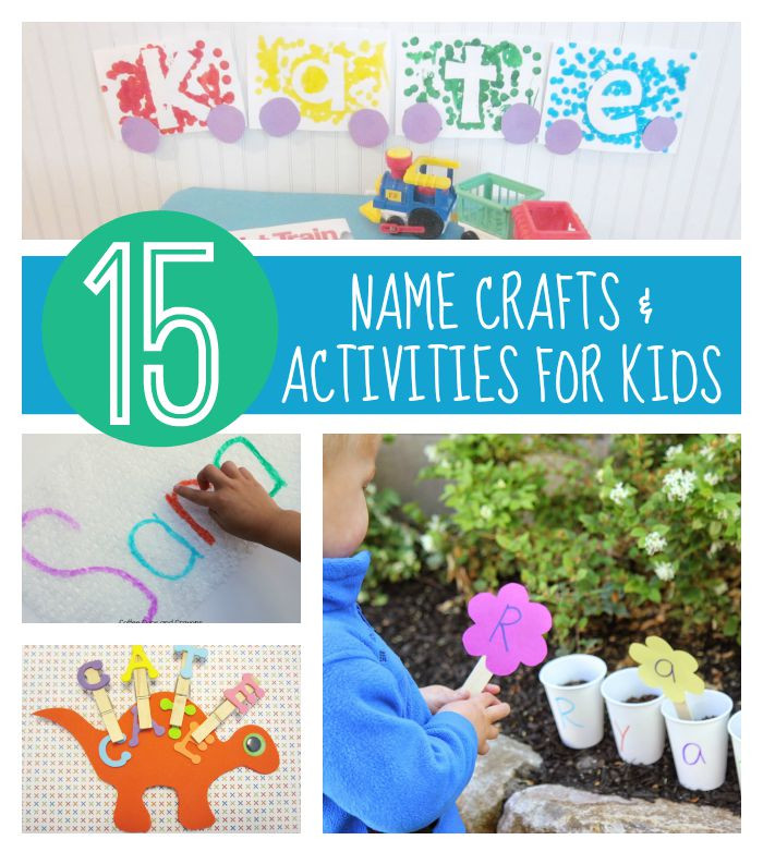 Name Crafts For Kids
 Toddler Approved 15 Name Crafts and Activities for Kids