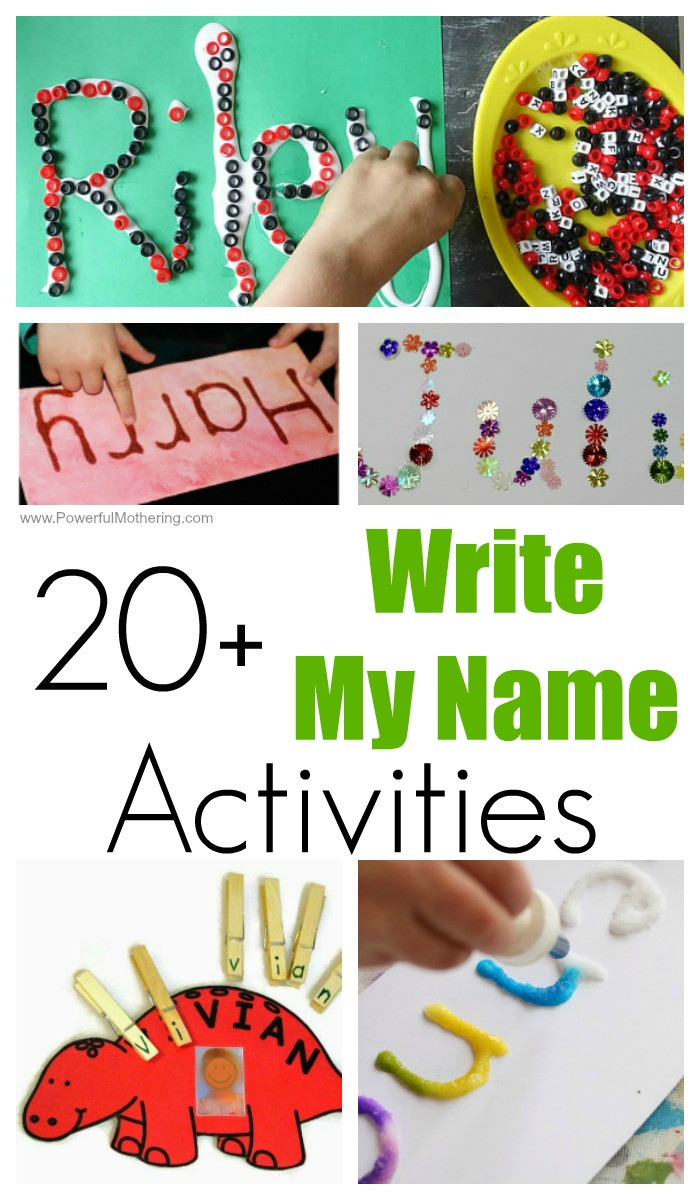 Name Crafts For Kids
 20 FUN Write My Name Activities for Toddlers and Preschoolers