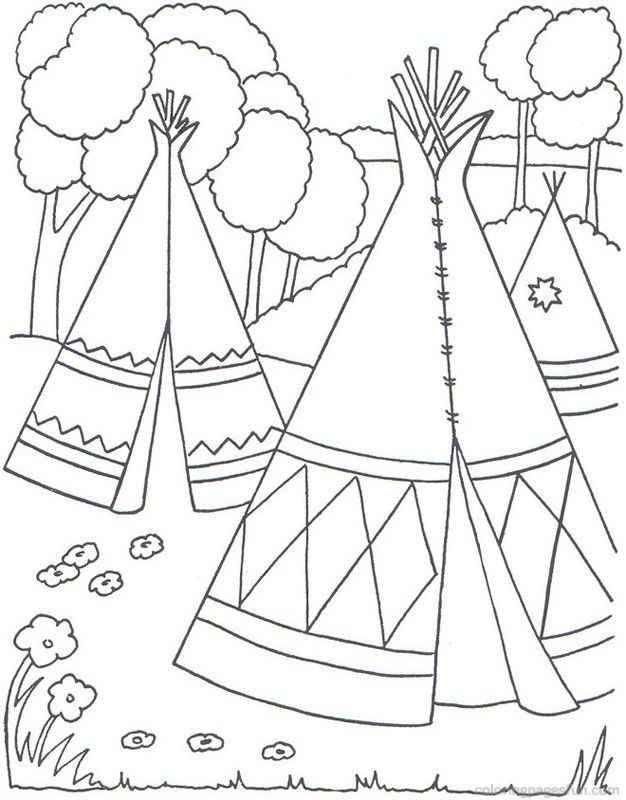 Native American Coloring Pages Printables
 Native Americans