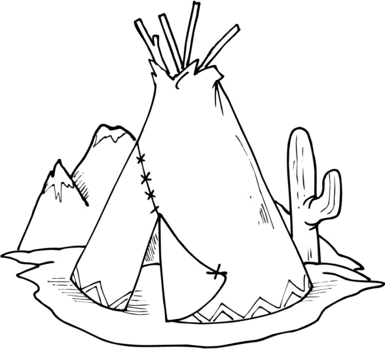 Native American Coloring Pages Printables
 Native American Coloring Page Coloring Pages