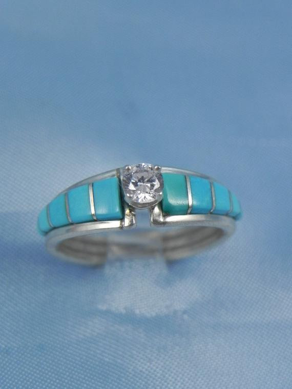 Native American Wedding Rings
 Vintage Native American Engagement Ring FREE SHIPPING