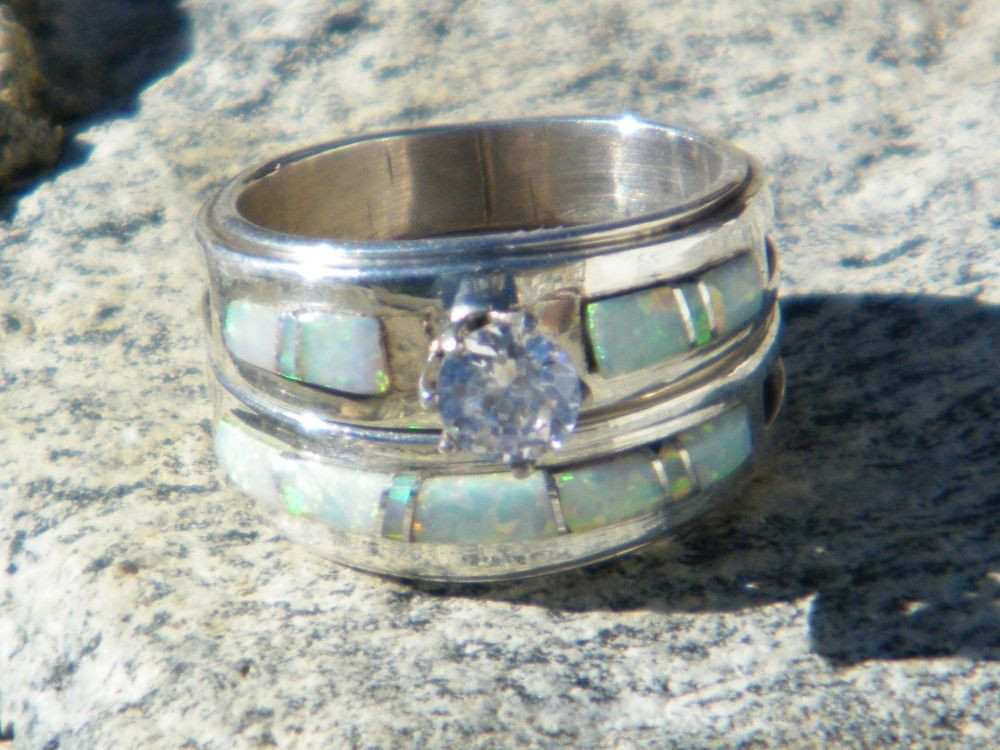Native American Wedding Rings
 Native American Indian Navajo Wedding Rings Band White