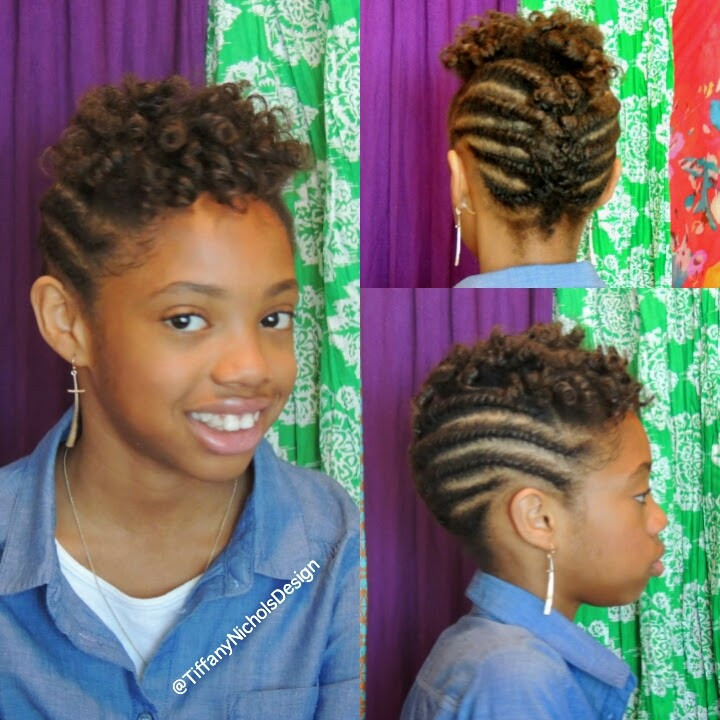 Natural Hairstyles For Kids
 Natural Hairstyle for Kids Flat Twist and Roller Set