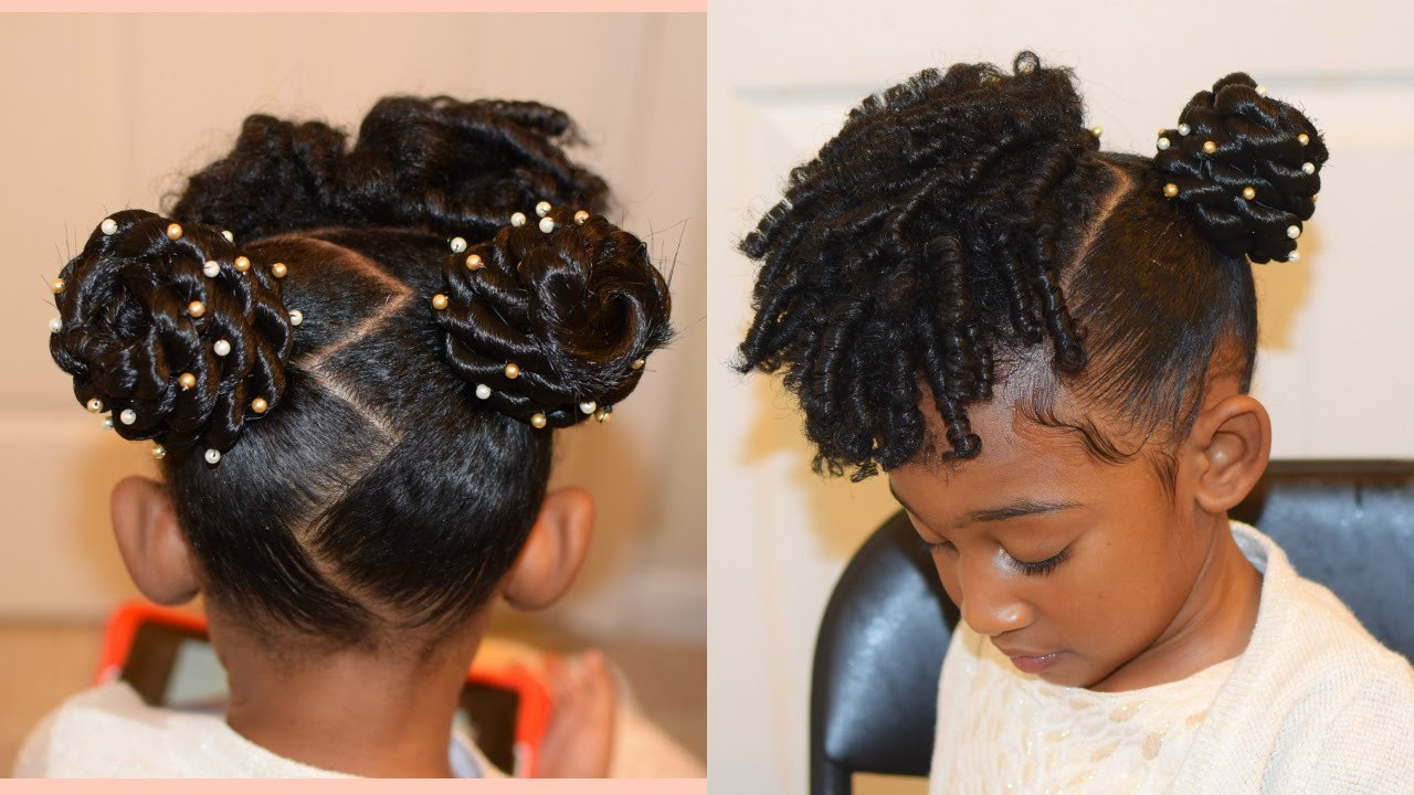 Natural Hairstyles For Kids
 KIDS NATURAL HAIRSTYLES THE BUNS AND CURLS Easter