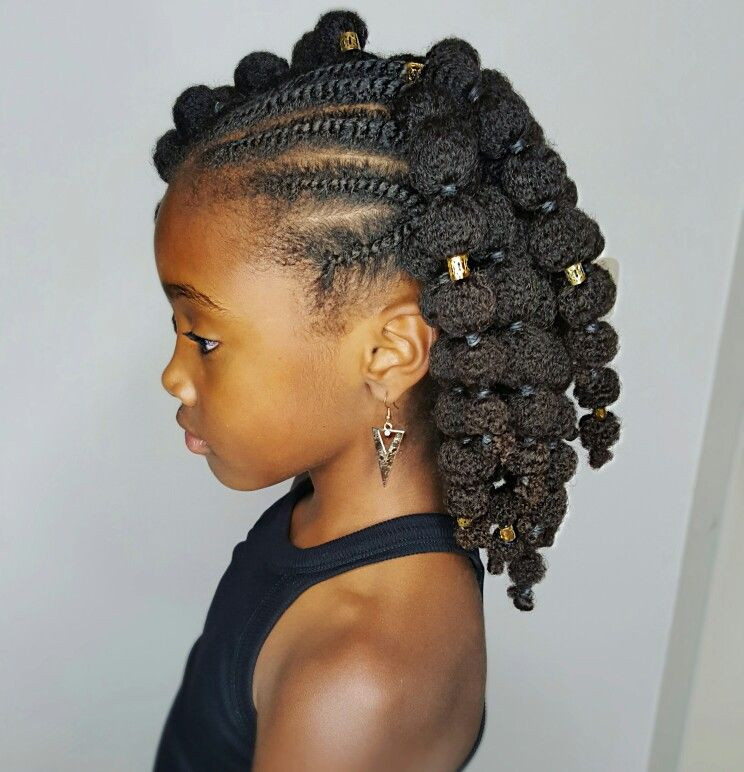 Natural Hairstyles For Kids
 Mini puffs Natural hairstyles for kids