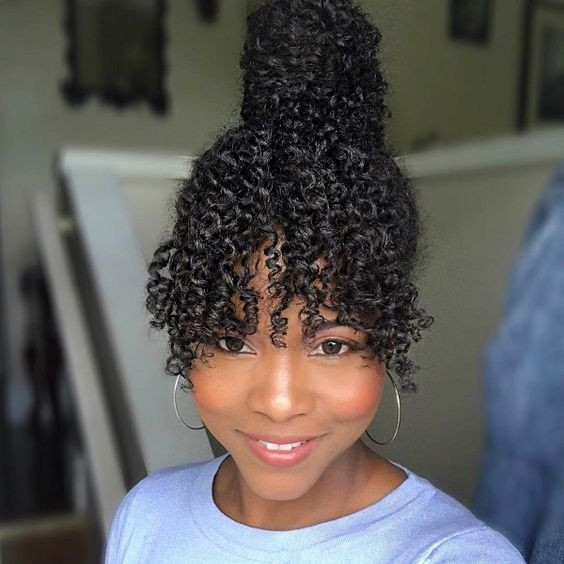 Natural Hairstyles With Bangs
 What s Hot For Spring & Summer Natural Hair Styles 2018