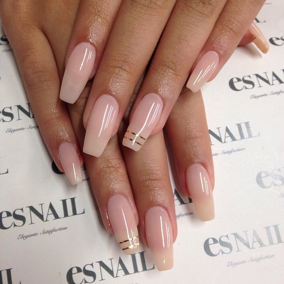 Natural Nail Ideas
 Top 35 Elegant Natural Acrylic Nails