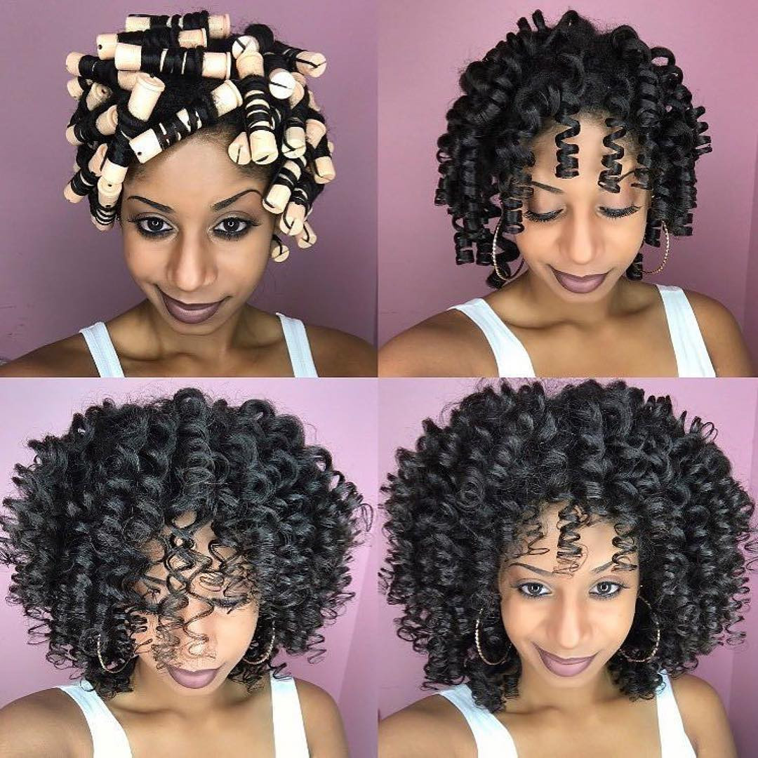 Natural Rod Set Hairstyles
 12 Bomb Perm Rod Set Hairstyle Pictorials and s