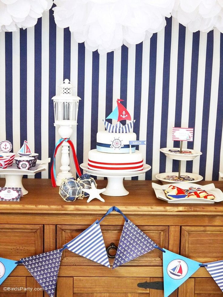 Nautical Birthday Decorations
 65 best Nautical Party images on Pinterest