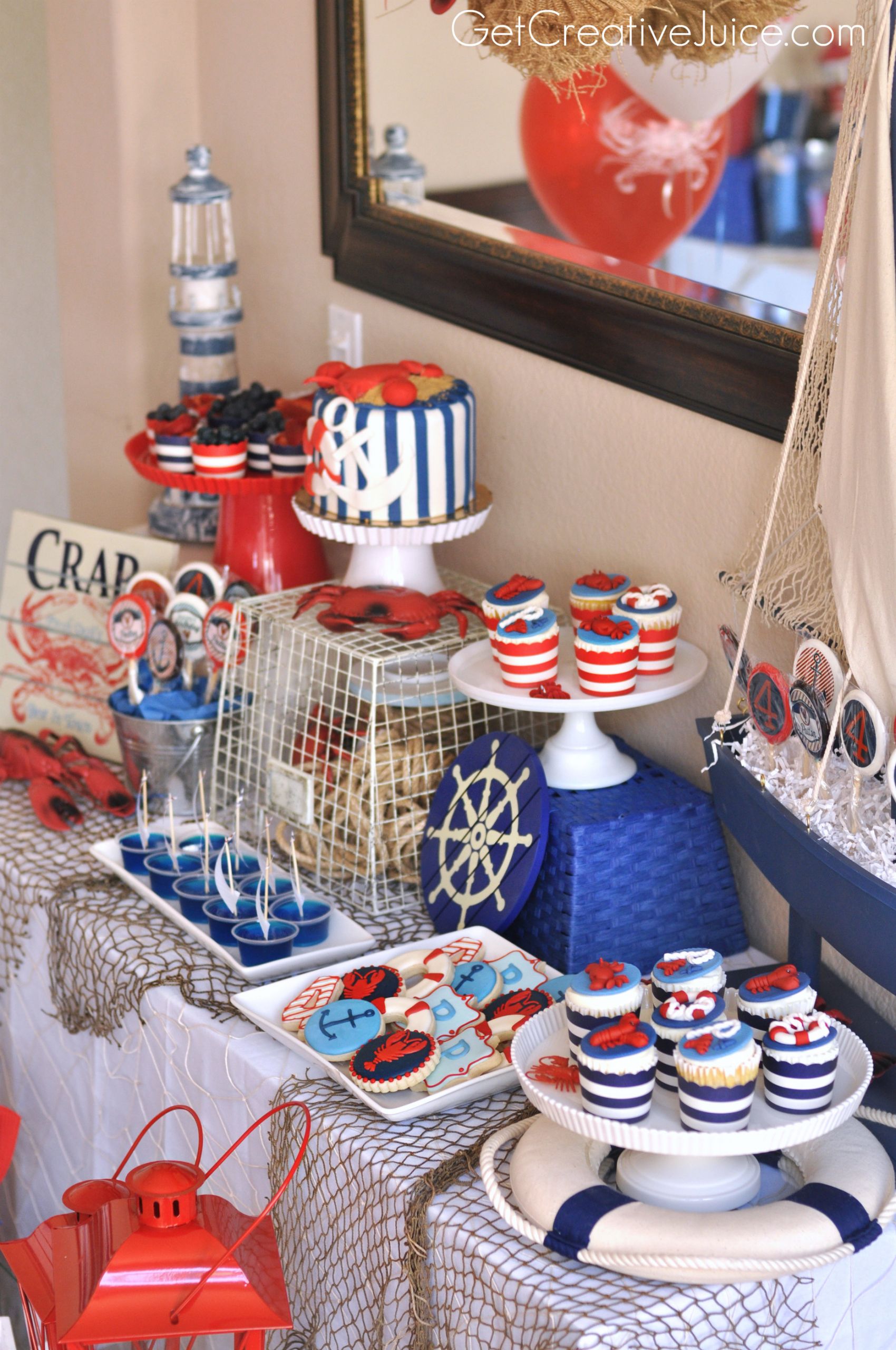 Nautical Birthday Decorations
 Party Nautical Lobster Party Creative Juice